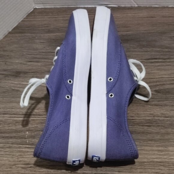 Keds Comfort Sneaker women's s sz 10 Purple stripes Streetwear Tennis Shoe - Picture 7 of 13